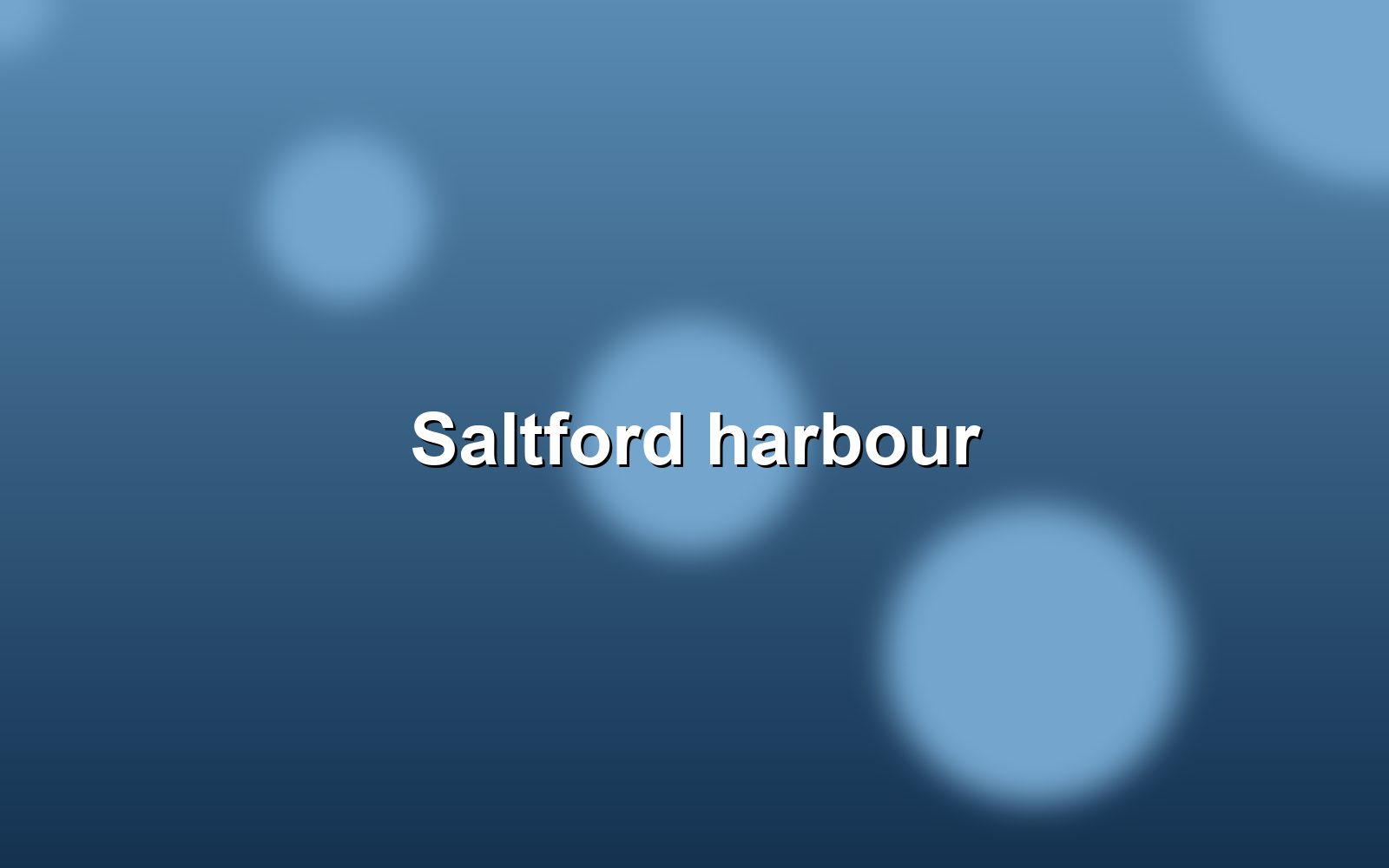 Fishing boats in Saltford harbour